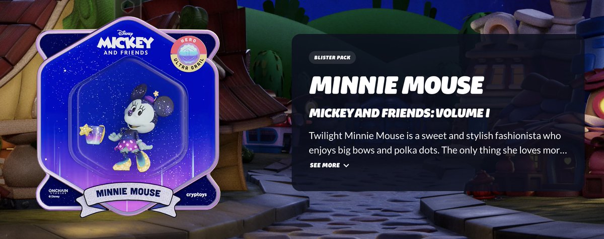 Revealed a Twilight Ultra Grail Minnie Mouse as one of my <a href="/Cryptoys/">Cryptoys</a> pulls 💎

Gonna keep it wrapped for now...
