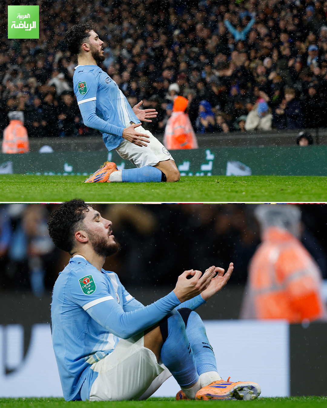 سجل ريان شرقي رابع أهدافه مع مانشستر سيتي هذا الموسم أمام برنتفورد. وولفرهامبتون. سوانزي سيتي. دورتموند. برنتفورد 