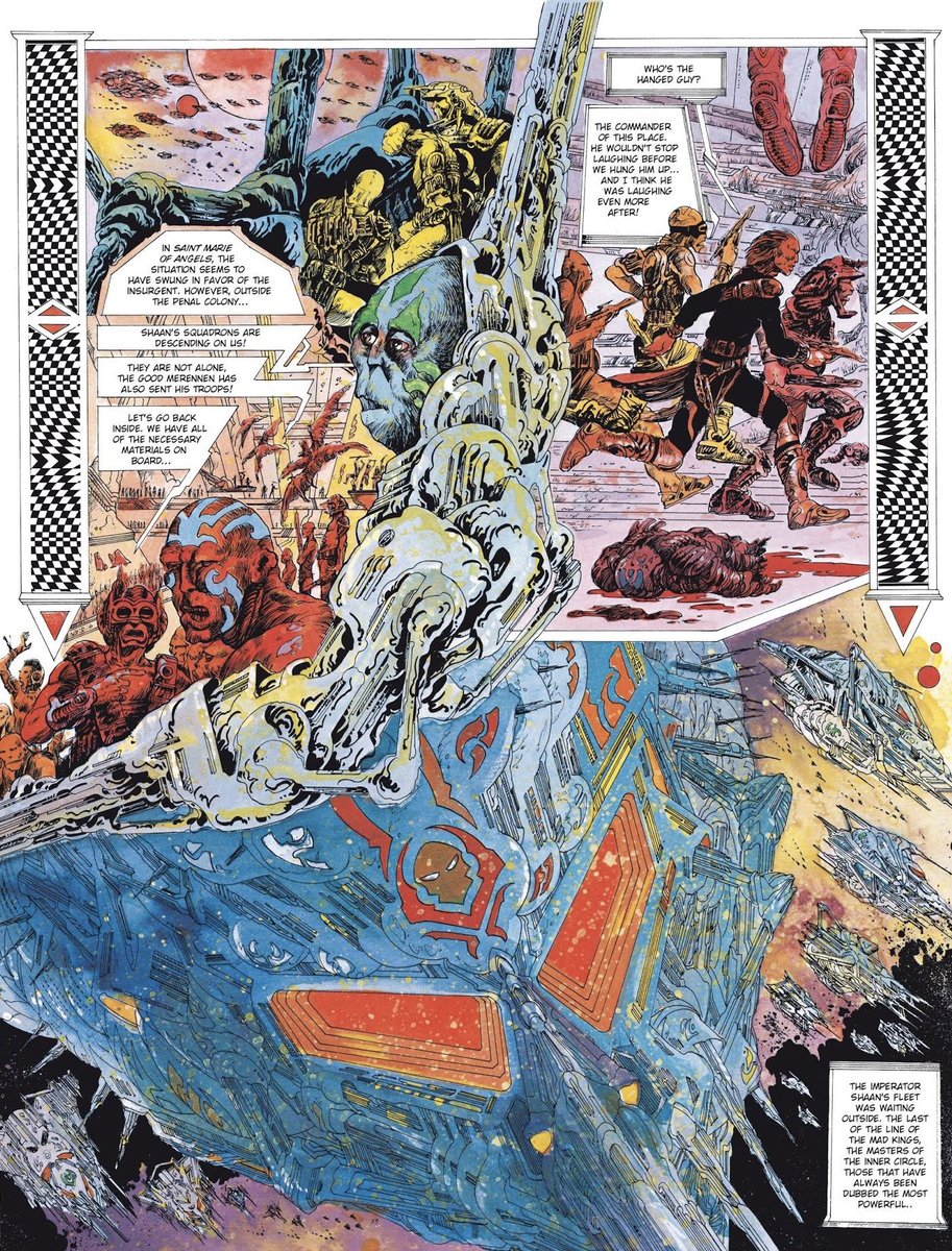 CoolComicArt's tweet image. Lone Sloane : Gail (1978) art by Philippe Druillet