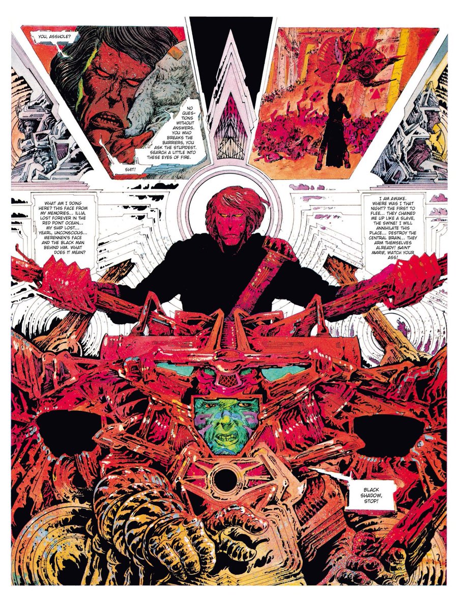 CoolComicArt's tweet image. Lone Sloane : Gail (1978) art by Philippe Druillet