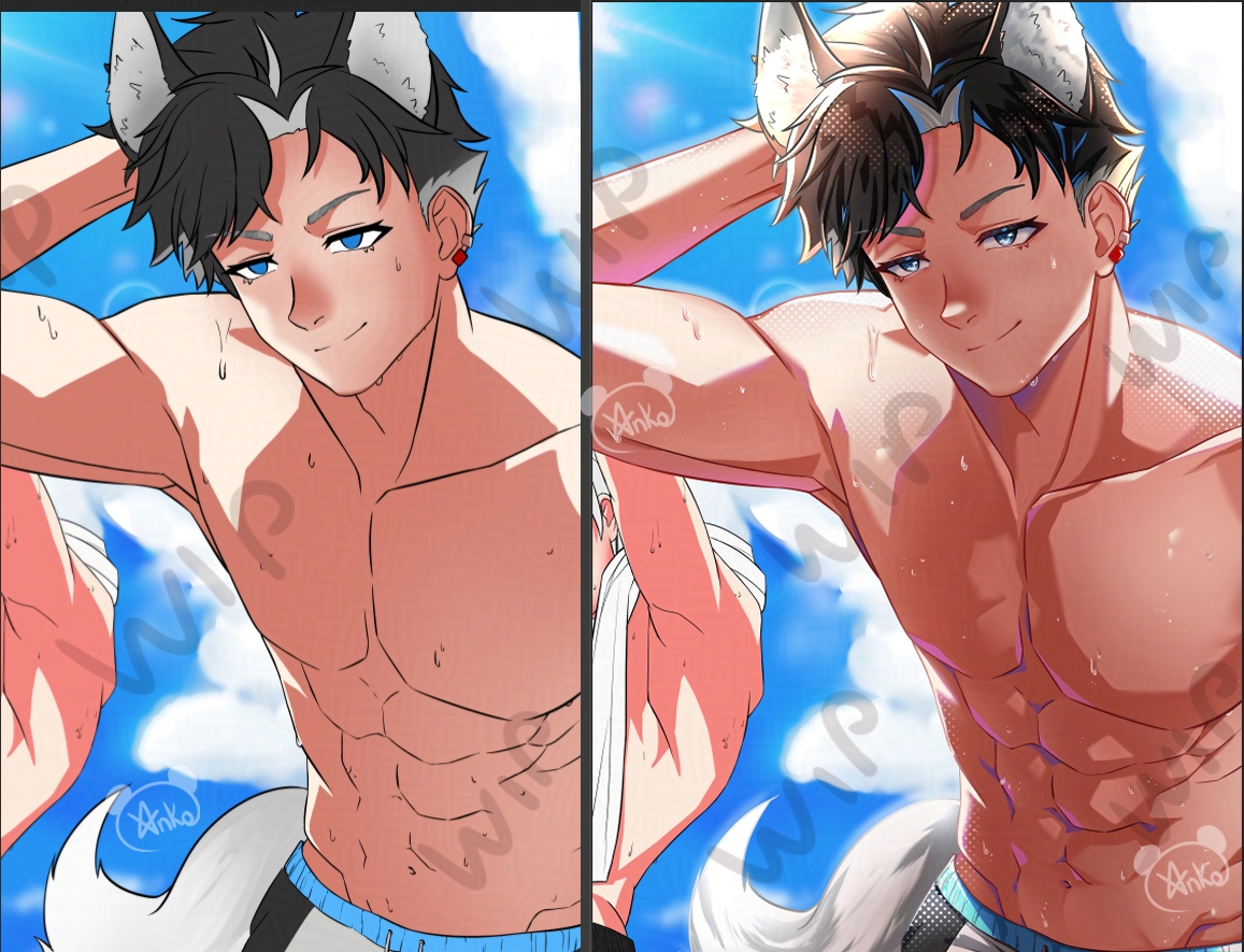 Shading changes everything !

(art of <a href="/yhusky_kun/">Yhusky🦴- 🚔𝔽𝕝𝕚𝕔 𝕕𝕦 𝔽𝕌𝕋𝕌ℝ</a> ) 

#vtuberfr #VtubersEN #art #vartist #ClipStudioPaint