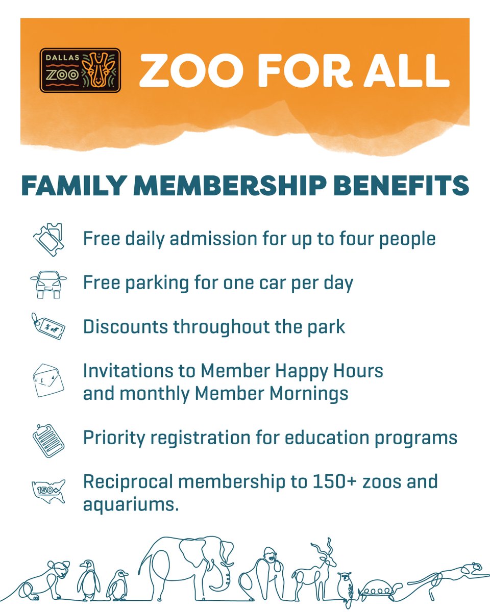 CityOfDallas's tweet photo. π The Dallas Zoo is launching #ZooForAll to expand access for North Texas families. Families on SNAP or WIC can get a full Family Zoo Membership for $50 and enjoy a year of admission, parking, discounts & more! #DallasCommunity #DallasZoo π¦πΊ Learn more: https://t.co/14Yo50bmvm https://t.co/1YvX16b4G4