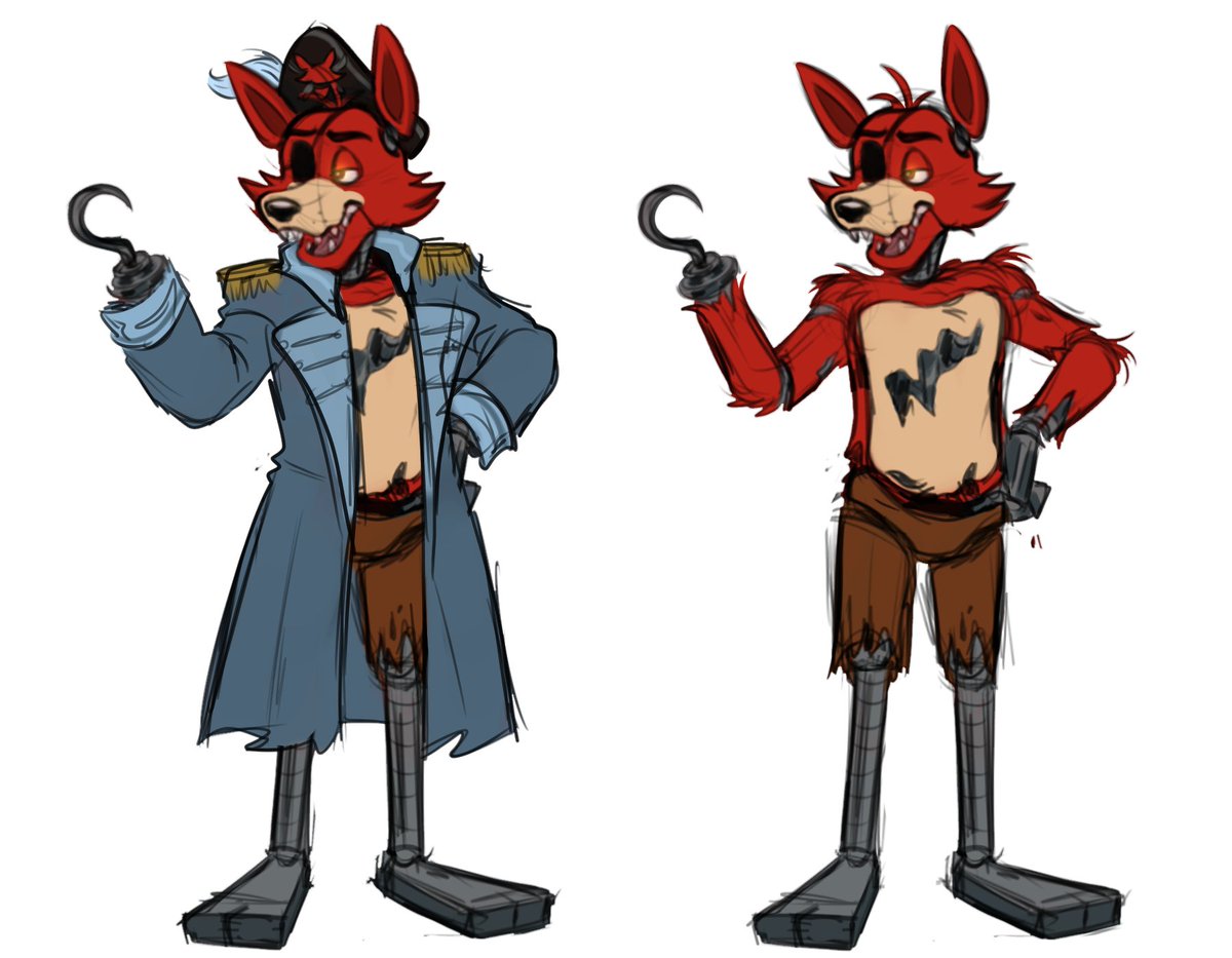 My Foxy obsession is back ❤️ All color palettes come from official art 🏴‍☠️