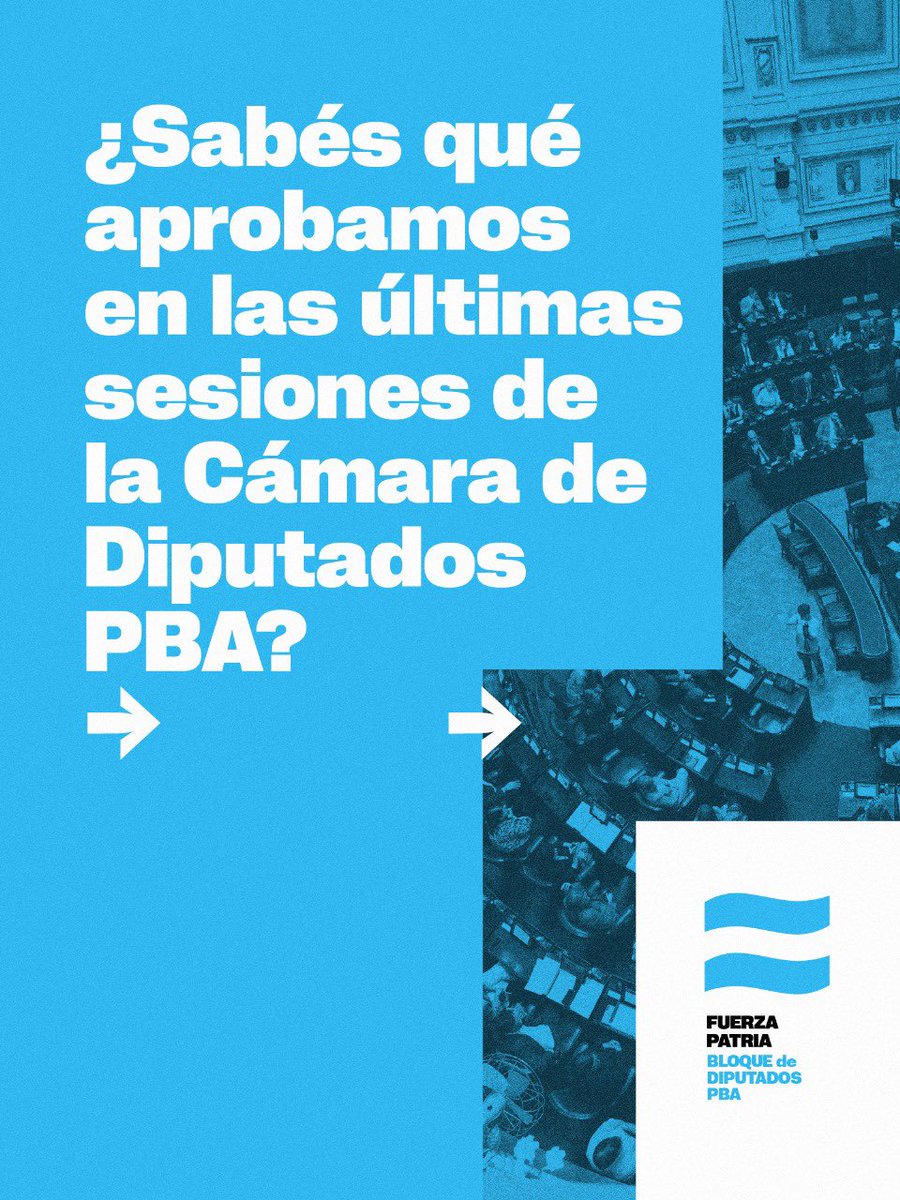 diputadosfp_pba's tweet image. »» Estos son algunos de los proyectos que aprobamos en las últimas sesiones de la Cámara de Diputados de la Provincia de Buenos Aires. 🧵