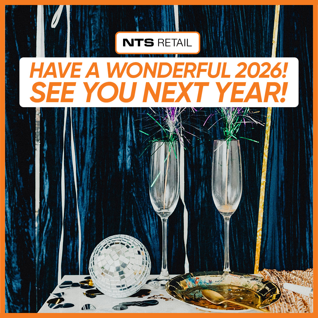 Happy New Year from the entire team at NTS Retail! So long, 2025! Enjoy the last hours of the year celebrating and spending time with your friends and family.
We look ahead to everything 2026 has in store. See you soon!