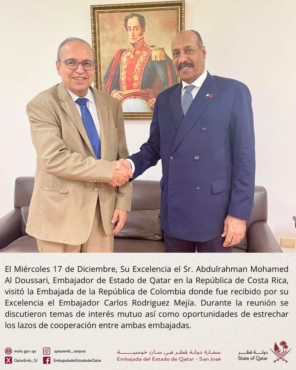 سفارة دولة قطر - سان خوسيه Qatar Embassy San jose tweet media