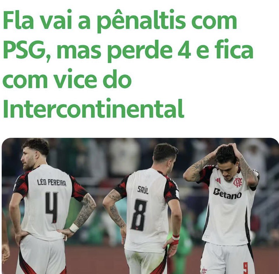 mateusduque's tweet image. “Ah, mas não existe esse negócio de Flapress…”

• ANTES DA FINAL
• DEPOIS DA FINAL

Engraçado que até o nome do torneio muda de acordo com o resultado, não é?

Se fosse campeão era MUNDIAL.

Perdeu, virou INTERCONTINENTAL. 

A CARA NEM QUEIMA!
