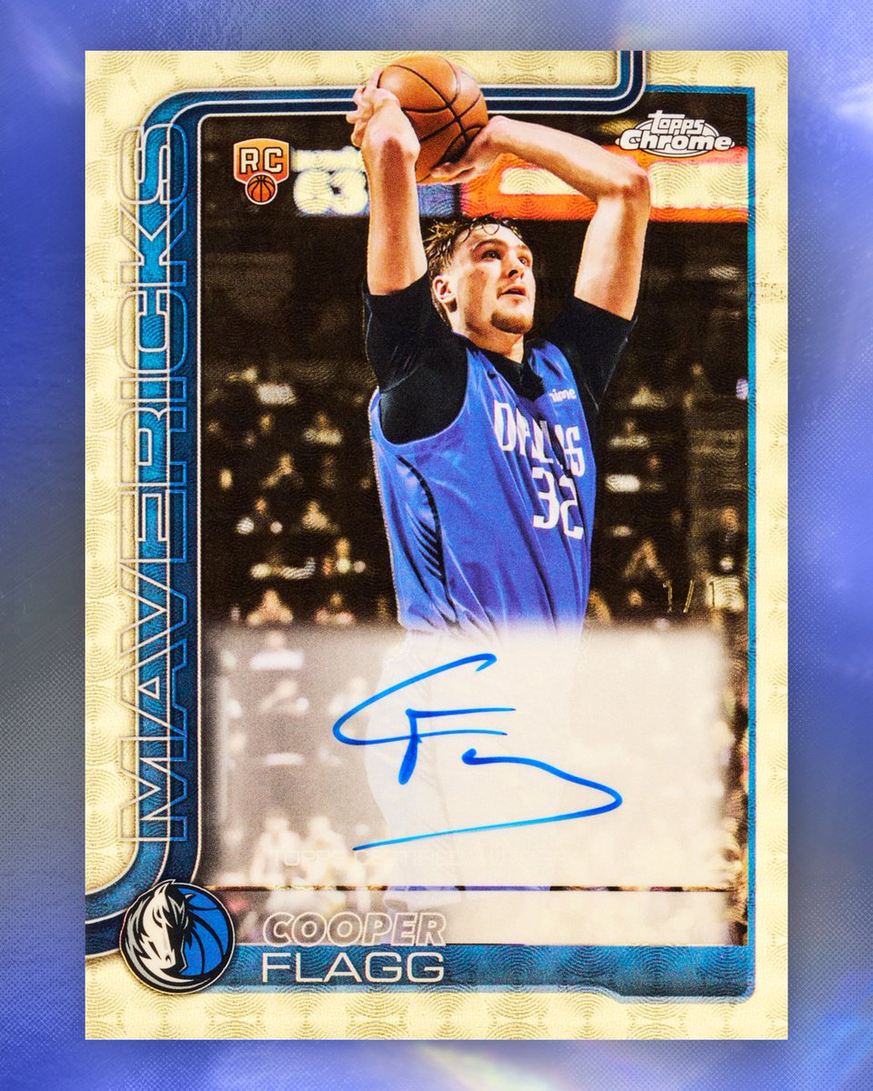 FIRST LOOK: Cooper Flagg's 1-of-1 Rookie Superfractor autograph card