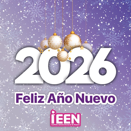 🔘El Instituto Estatal Electoral de Nayarit les desea un próspero Año Nuevo, lleno de salud, paz y bienestar para todas y todos.
¡Feliz Año Nuevo!