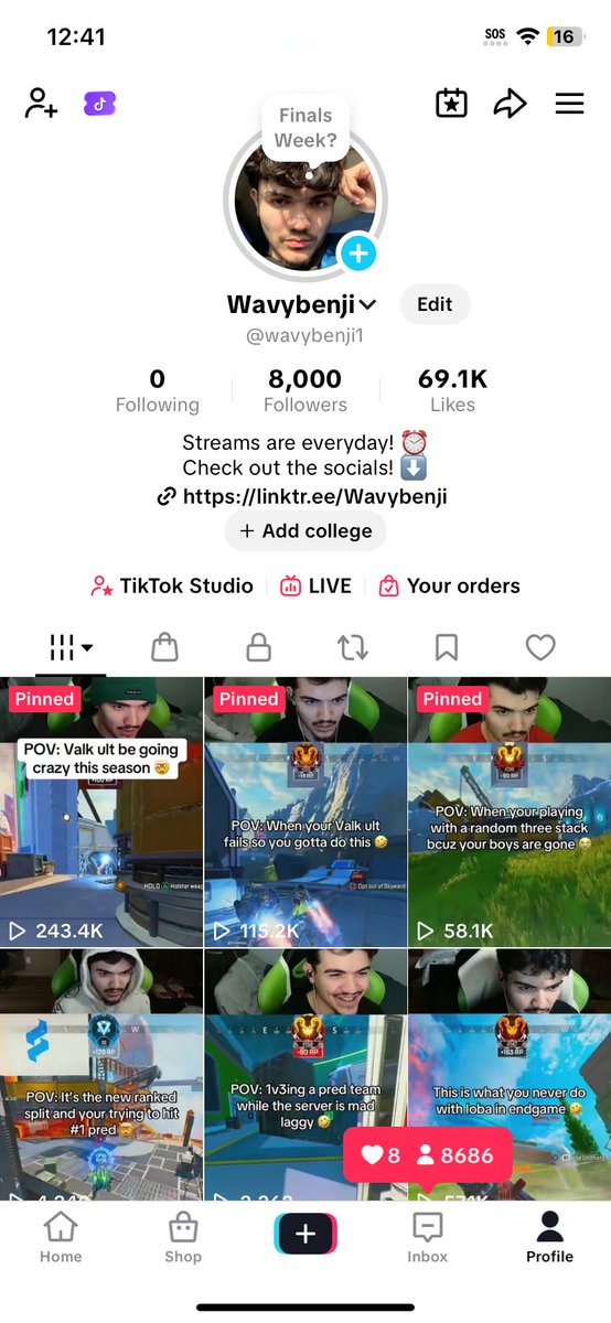 8,000 Followers 🙏