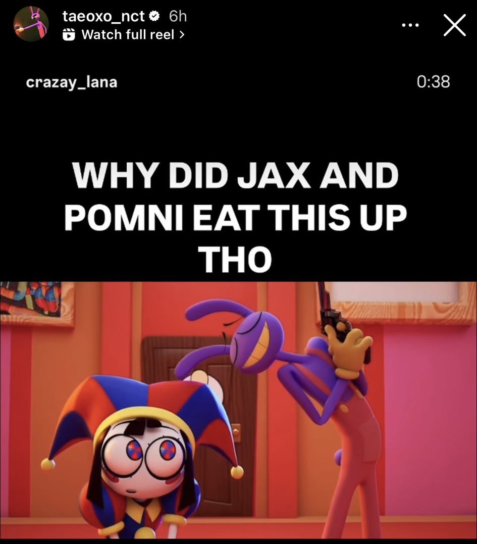 pomnings's tweet image. im not letting you guys forget that taeyong from nct had a jax pfp &amp;amp; posted this reel on his story