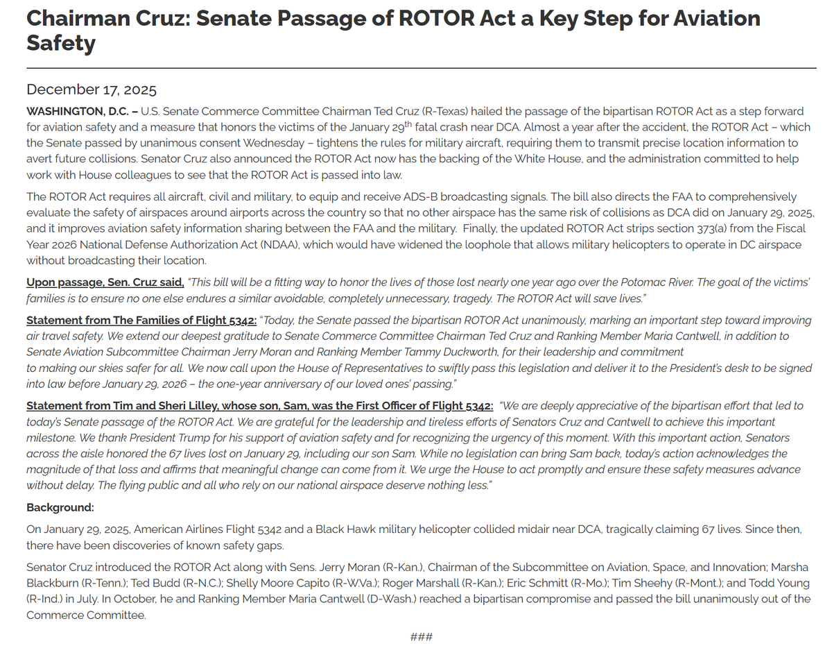Senate Commerce Republicans tweet media