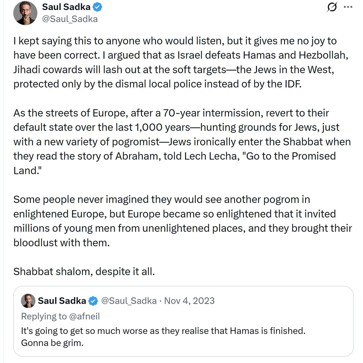 Saul Sadka tweet media