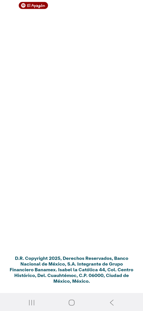 klopez2606's tweet photo. Que paso aquí @banamex  desde la mañana estoy intentando entrar a la app desde el cel y no se queda en pantalla en blanco de ahi no pasa, no me hagan cambiarme de banco por favor https://t.co/ImyQAhVZHN