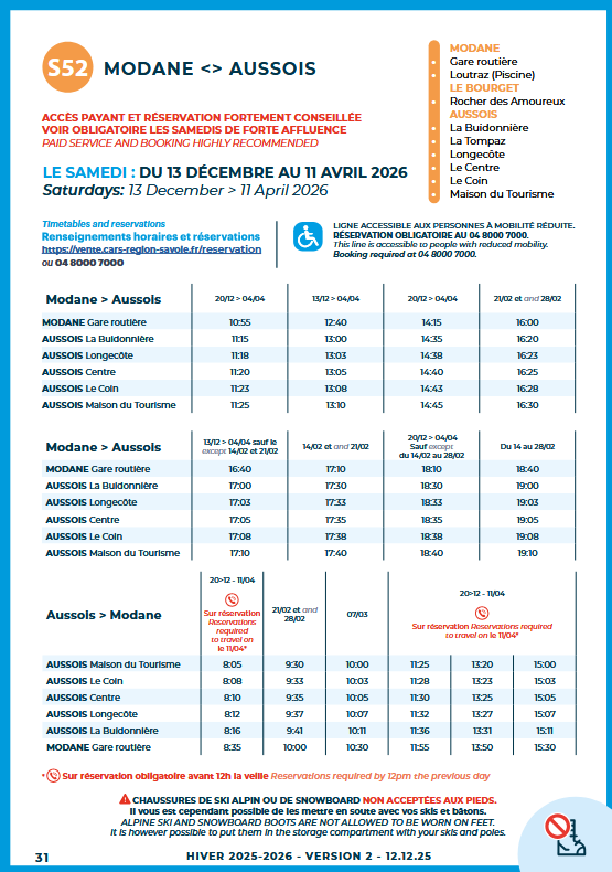 assoARDSL's tweet photo. @Paris @bus_sibra @bourgstmaurice @CieDesAlpes @travelski @Val_Tho @CarsRegion_ @mairiemoutiers @ledauphine @icipaysdesavoie @f3Alpes @8montblanc @auvergnerhalpes @MaurienneTV @LaMaurienne @LaRadioPlus @DSkiables @BonnivardE @Reporterre @TignesOfficiel @valdisere @Meribel3vallees @courchevel @Pralognan @ChampagnyenV @Valmorel_alps @SNCFTERAURA @MairieModane @SynchroMobilite @VilledeChambery @savoie_news @SavoieNordic @ESF_LaFeclaz @ODSRadio @lessorsavoyard @RCFSavoie @AillonsMargeria @H2Oradio74 @RCFHauteSavoie @MaRegionSud @aeroportmp @LaJoueduLoup @Les_Orres @Montgenevre @orcieres @_PuyStVincent La ligne @CarsRegion_ S5⃣2⃣ @MairieModane à @VAL_CENIS via @Aussois_Vanoise jusqu'au 11 avril.
🆕 1 AR supplémentaire du dimanche au vendredi entre #Modane et #Aussois. https://t.co/N6USm3fuTG