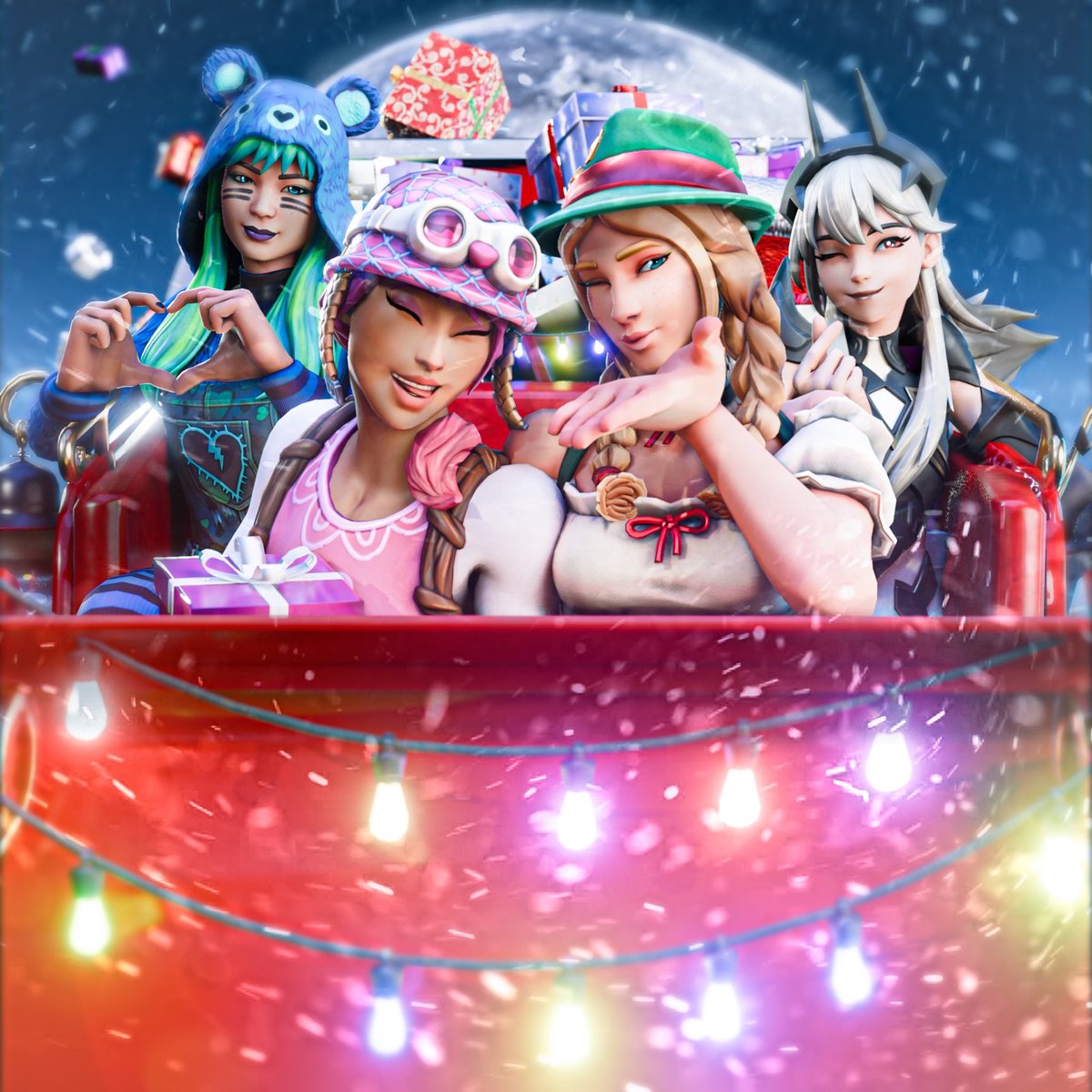 Hello everyone, our apologies we’ve been experiencing some difficulties, but now we’re back better than ever!🎄
-
Looking for some art for the holidays? We have an amazing art team you can commission!!❄️
-
Check thread below! ⬇️ 
-
#Fortnite #FortniteArt #Christmas 
-