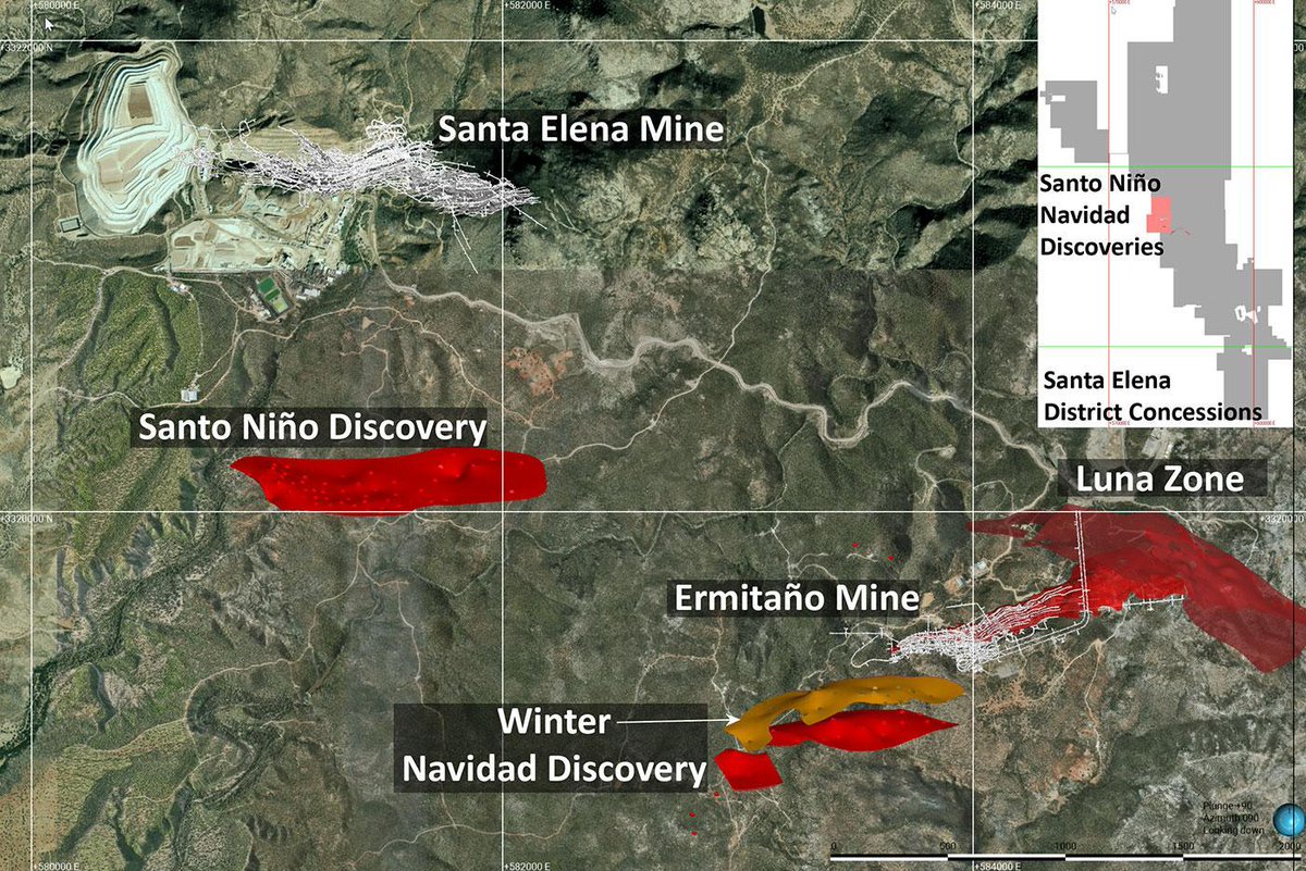 FMSilverCorp's tweet image. Drilling significantly expands the gold and silver mineralization of the Santo Niño &amp;amp; Navidad discoveries.

Start of scoping-level studies for Navidad &amp;amp; Santo Niño provide guidance on potential mining strategies.

@keith_neumeyer @FMSilverCorp $AG #TripleDigitSilver @FirstMintLLC…