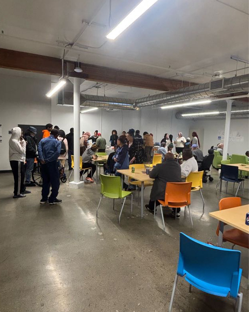 The day before Thanksgiving, the #Homebridge team joined <a href="/ProjectWeHOPE/">WeHOPE</a> at Jerrold Commons, serving a warm feast to residents. Grateful for opportunities to give back and build community this season ❤️ #ThrowbackThursday