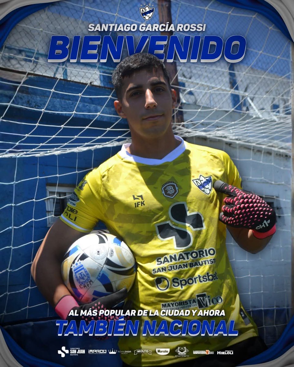🆕 ¡𝘽𝙄𝙀𝙉𝙑𝙀𝙉𝙄𝘿𝙊 𝙎𝘼𝙉𝙏𝙄𝘼𝙂𝙊! 🇫🇮

El Club Atlético Ferrocarril Midland le da la Bienvenida al arquero, 𝗦𝗮𝗻𝘁𝗶𝗮𝗴𝗼 𝗚𝗮𝗿𝗰í𝗮 𝗥𝗼𝘀𝘀𝗶, quién llega desde <a href="/SacachispasOK/">Sacachispas</a>
Midla
✍🏽 ¡Bienvenido al Más Popular de la Ciudad y ahora también Nacional @santigarcía! 🤩