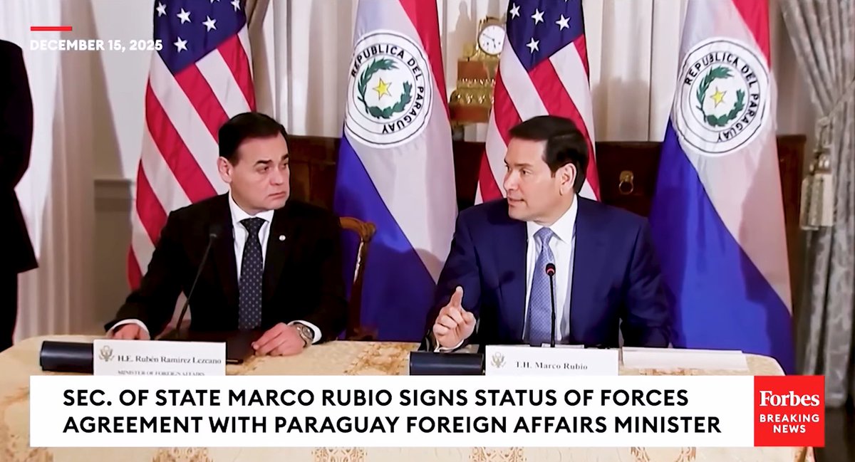 roteirozero's tweet photo. Paraguai fecha parceria com os EUA
O acordo permite o envio de tropas americanas para treinamentos avançados, drones, apoio logístico, softwares de inteligência, integração entre forças armadas e apoio econômico para instalação de empresas americanas. https://t.co/lygwW2DIqN