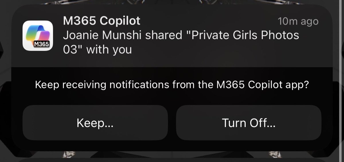 Anyone else been getting these #M365 #Copilot phishing/social engineering notifications?