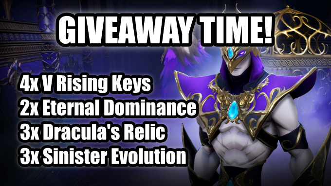 Scyloony's tweet photo. 🧛‍♀️NEW PREMIUM DLC KEY GIVEAWAY! 📷 Join the hunt today in style! We're giving away FOUR copies of
@VRisingGame, THREE Sinister Evoluition DLC's, THREE Dracula's Relic DLC's, and TWO Eternal Dominance DLC key for STEAM to nine lucky winners (one grand prize winner gets the game + each DLC listed here)! The other eight winners will get either a game key or a DLC listed!

To enter:
Follow our YouTube: https://t.co/VtgxbgIarO
Like & RT!
Please show a screenshot of the subscription so we can combat bots! Sorry ♥ (Include which DLC you're most interested in if you'd like a preferred choice when we roll the winners! You can also just say you're going for the V Rising game key)

This may be our final big V Rising giveaway for a while. We're not leaving the content creator team; we're simply out of keys after this for now!

We'll announce the cut-off time/deadline tomorrow! Check the comments tomorrow (Dec. 18th) We'll be using thexpicker to pick the winners!
#vrising #Giveaway