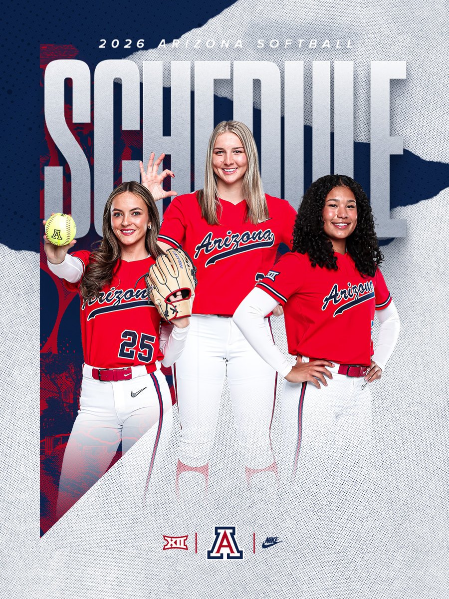 ArizonaSoftball's tweet image. The full schedule is 𝑯𝑬𝑹𝑬‼️

See you at Rita soon!