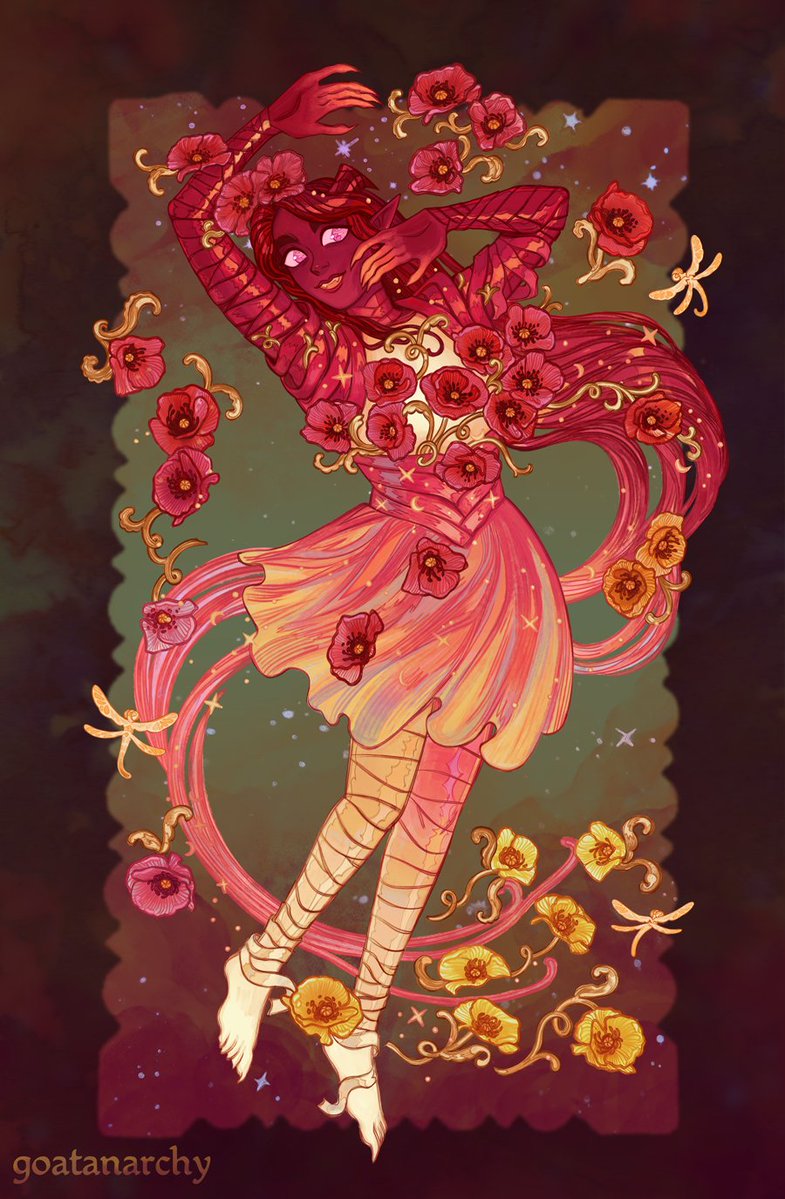 goatanarchy69's tweet image. ~Poppies and Dragonflies~
#avasdemon
