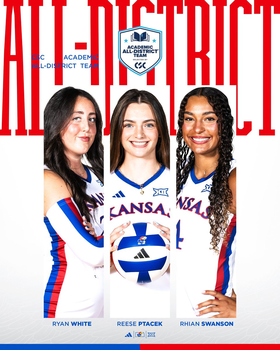 All-District Jayhawks 🔥

Ryan White, Reese Ptacek and Rhian Swanson earn CSC Academic All-District Team!

#RockChalk