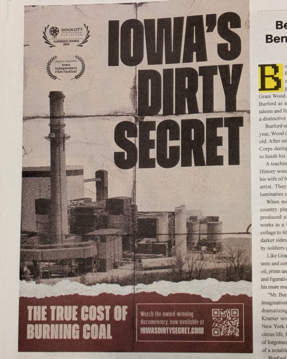 CleanUpMidAm's tweet image. Pick up the latest issue of Little Village to check out our ad for Iowa’s Dirty Secret: The True Cost of Burning Coal!