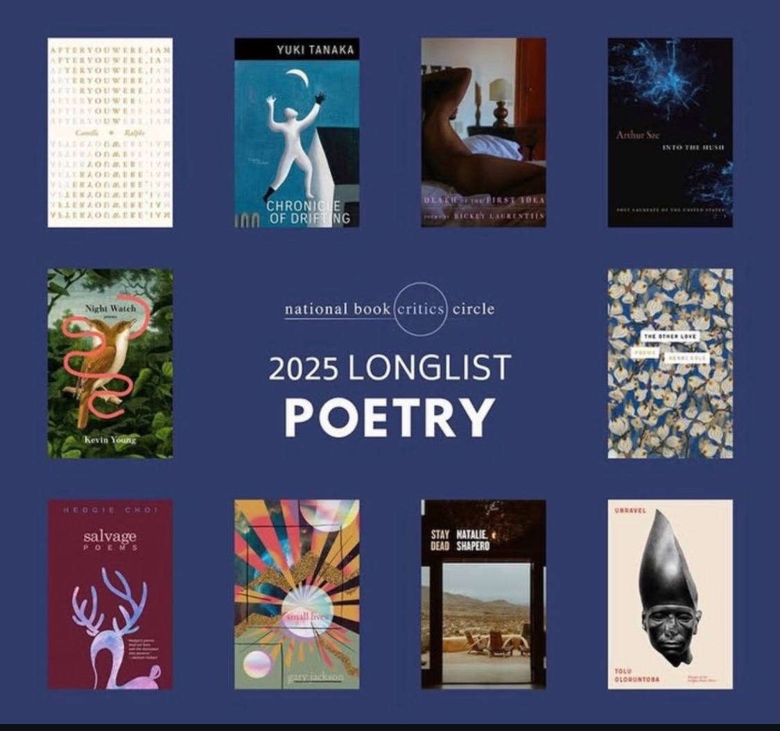 YukitTanaka's tweet photo. Woke up to the strangest news. Grateful to be in such company. Thank you @bookcritics and @CopperCanyonPrs ! https://t.co/MBvFyAnvhT