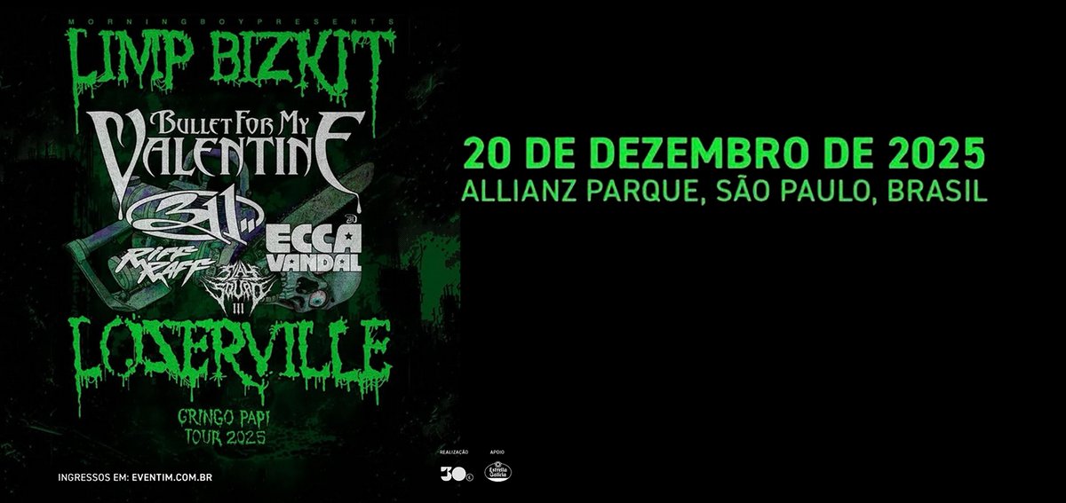 Limp Bizkit apresenta show da LOSERVILLE TOUR neste fim de semana no Allianz Parque

Saiba mais acessando:
kissfm.com.br/limp-bizkit-ap…

Foto: Divulgação

Fonte: 30e