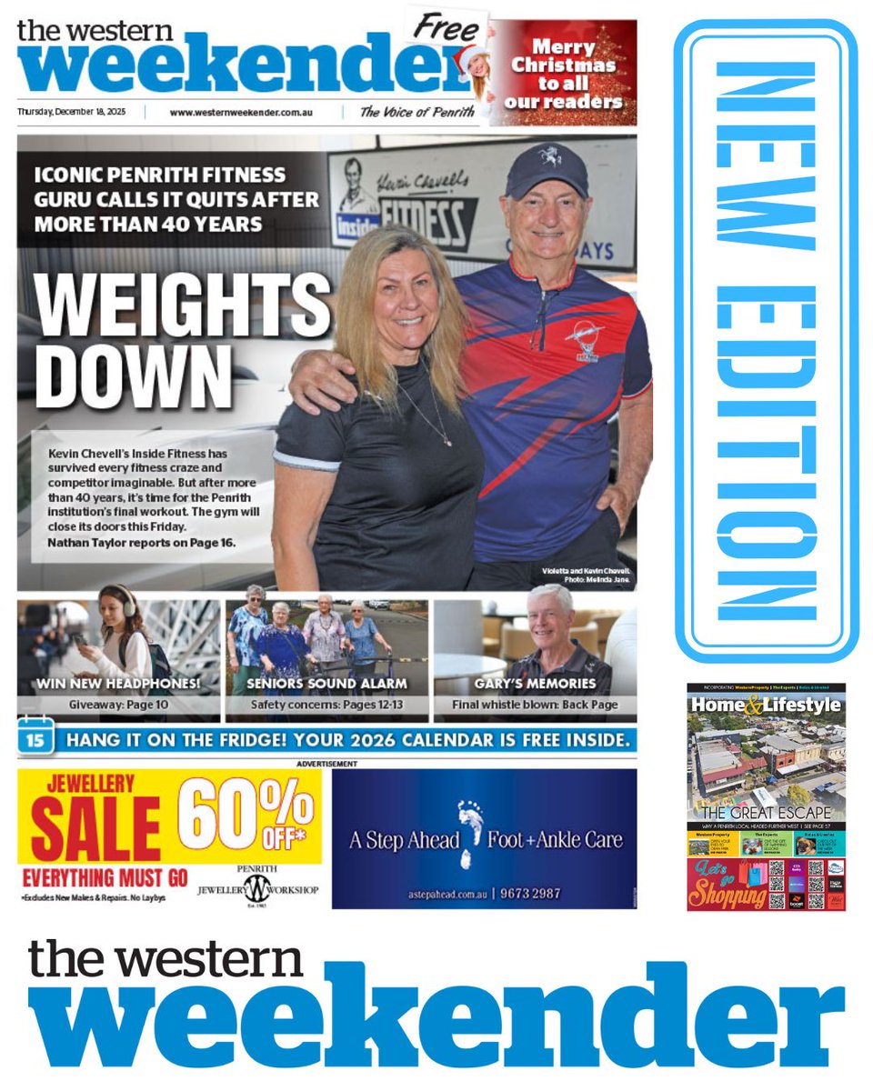 A brand new edition of The Western Weekender is out now! Get it at 100+ locations across Penrith, or read online for free at westernweekender.com.au/digitaledition.