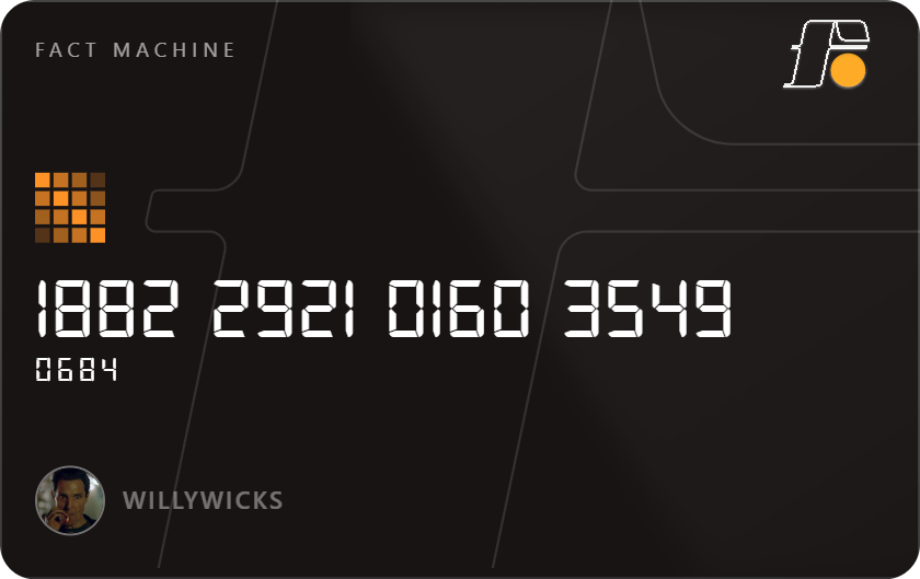 WillyWicks's tweet photo. (post your Fact Machine card. Trust me) https://t.co/uaVet8i5kC