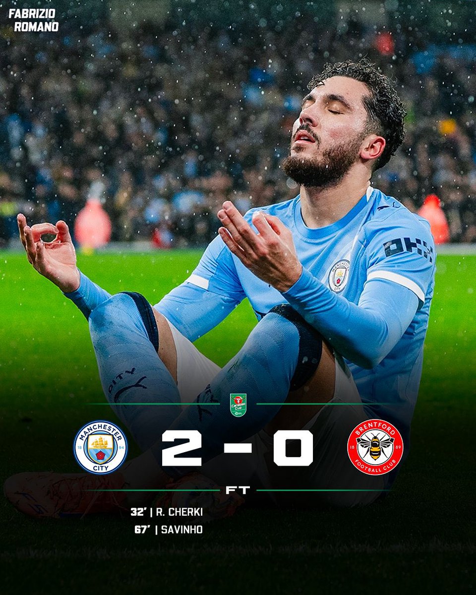 FabrizioRomano's tweet photo. 🔵🪄 Man City advance to the semi finals!

Who’s your Man of the Match? https://t.co/mpNsxptE1G