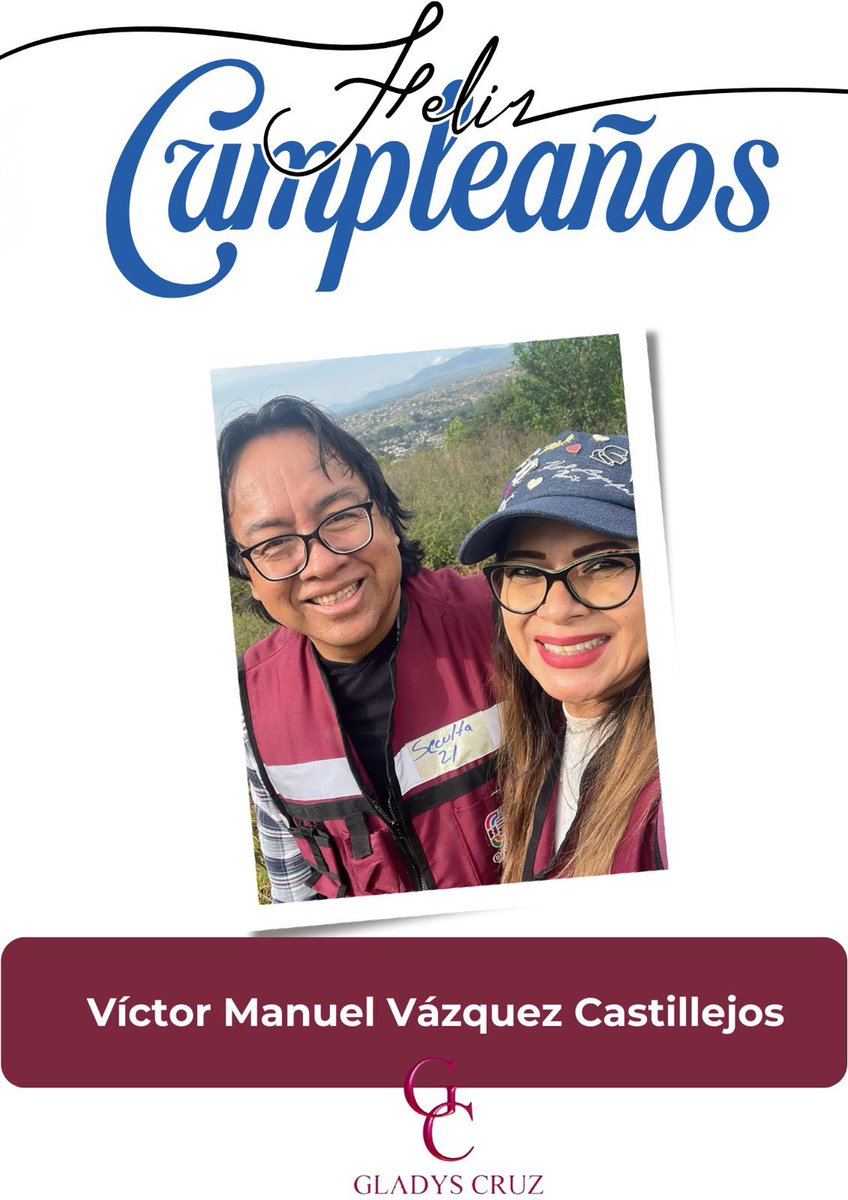 glax82's tweet photo. Feliz cumpleaños estimado Mtro. @VictorCataOax que está nueva vuelta al sol , sea bendecida  llena de salud y éxitos !

Abrazo afectuoso https://t.co/iurm5kqQk0