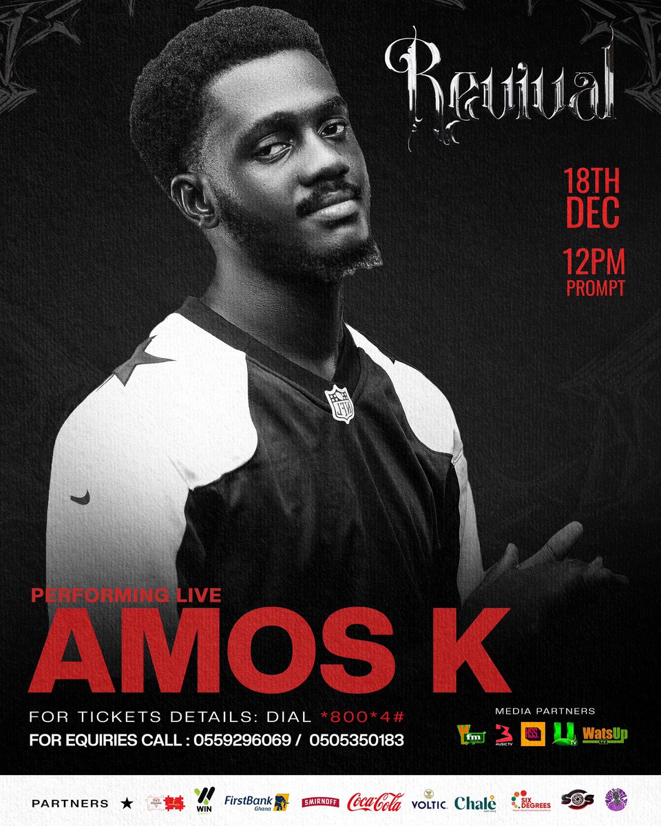 Catch me live <a href="/kwekusmoke_/">BIG SHMOKE 💨</a> #RevivalConcert25 tomorrow!👊🏻❤️