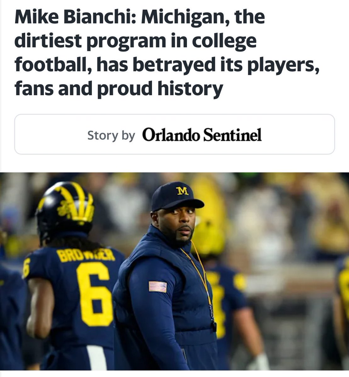 “Dirtiest Program in College Football”

sports.yahoo.com/articles/mike-…