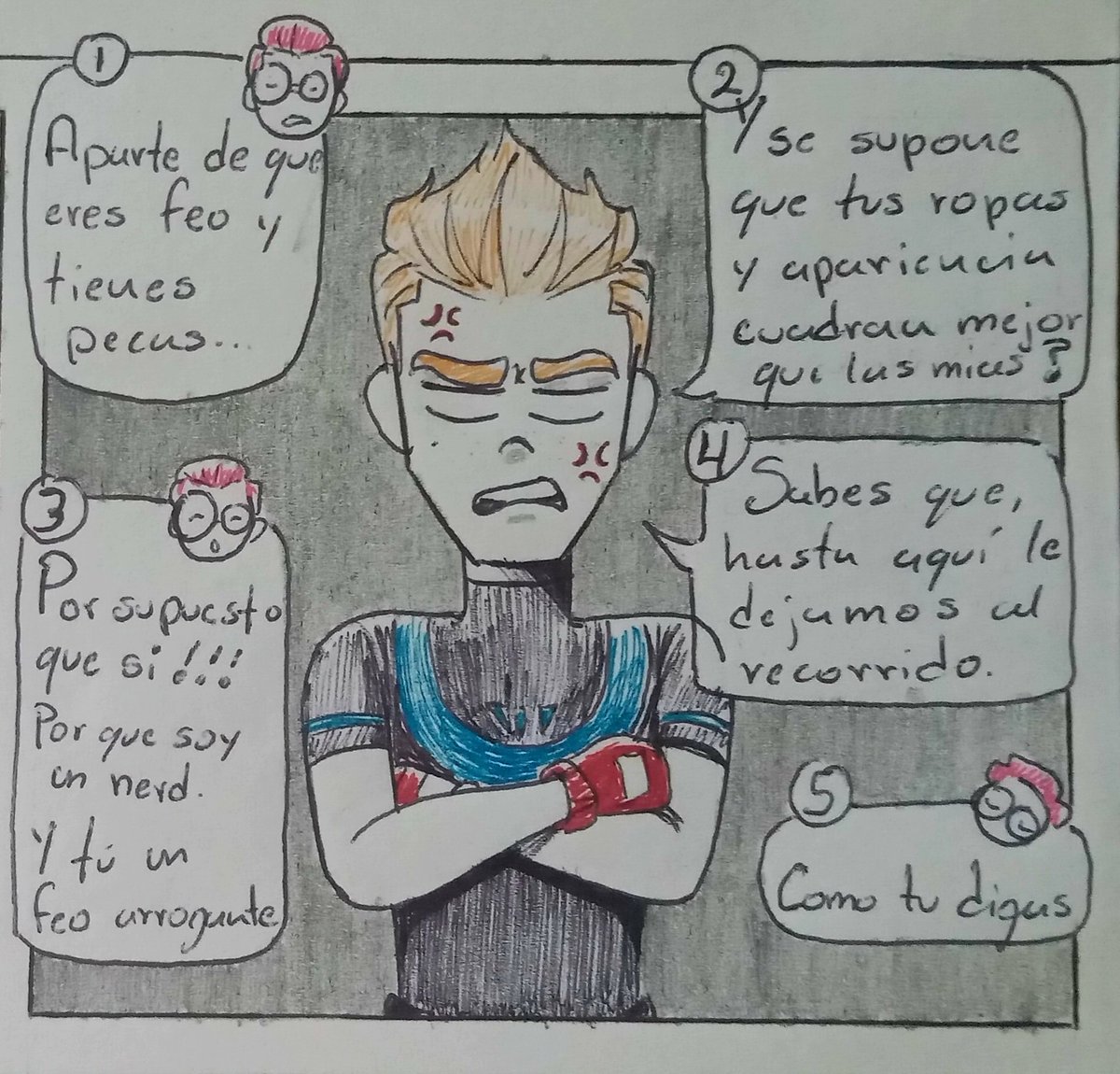 Chavz_art05's tweet photo. Continuación del cómic que hice de mi AU del inspector gadget.
Conociendo al nuevo recluta última parte.
Pueden ver las otras partes en mi Instagram si gustan :]
#inspectorgadget2015 #fankids #fanarts #Dilanclaw #Taliaclaw #Maltazard https://t.co/kVQ0bOyUPg