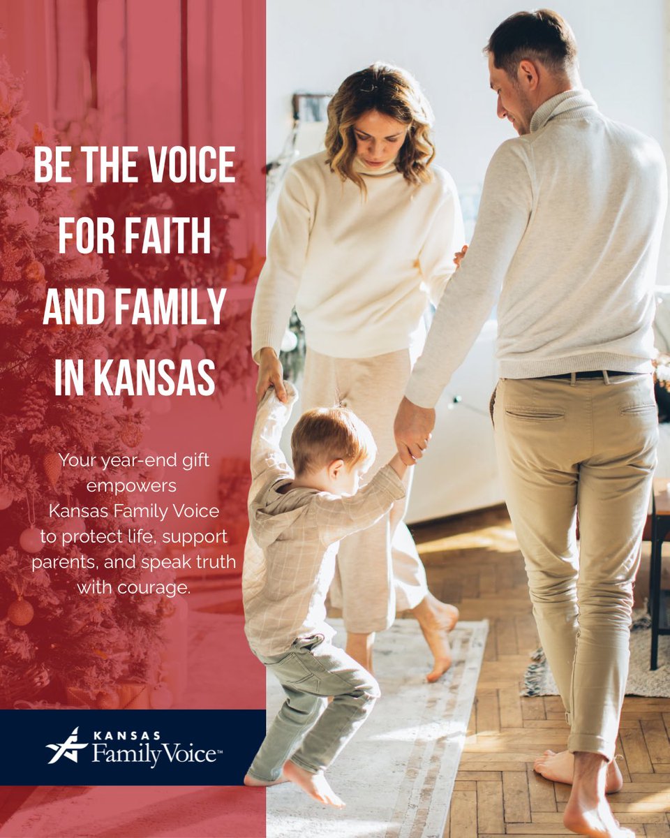 Be the voice for faith and family in Kansas.

Your support helps Kansas Family Voice equip families, churches, and communities with trusted, faith-aligned information and shine a light on what’s happening in Kansas, both culturally and legislatively.

As we look ahead, your