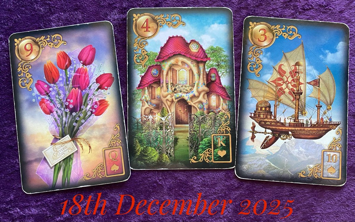 rosboundy's tweet photo. 🔮 18th December 2025 🔮 the Daily Lenormand cards… https://t.co/UIq5762lhX