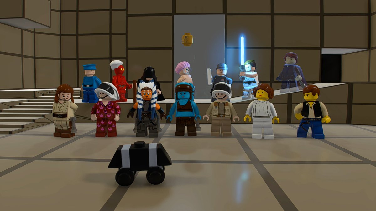 After have tested again a level from #LEGOStarWars The Skywalker Saga, I decided to take some family pictures for the future😂

This test level will reappear in a new video soon so stay tuned, because this level contains a lot of secrets and cut content😉