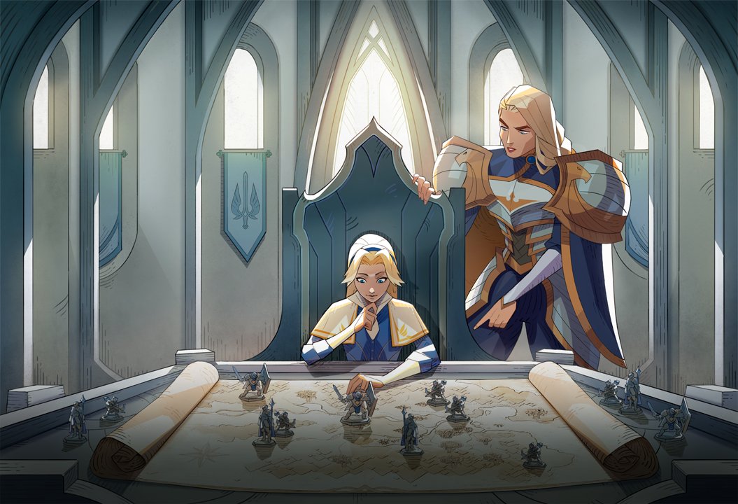 Demacia Rising Metagame will be Tianna teaching Lux the history of Demacia.