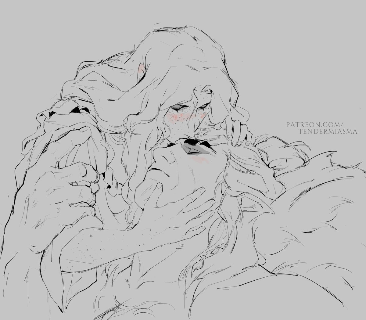 Little bonus sketch for ptreon a while back 🥹