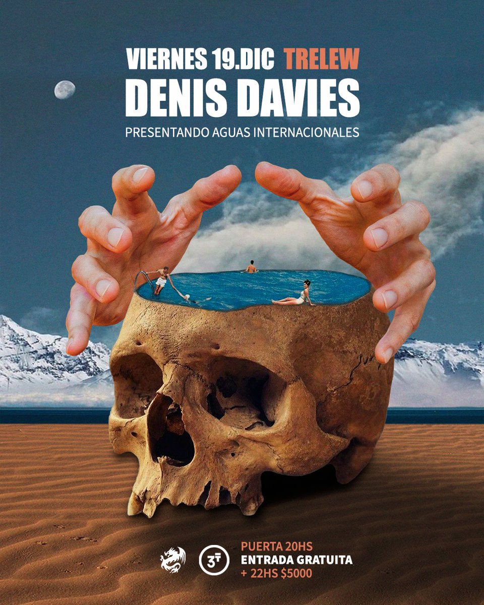 VIERNES 19/DIC en 3er Tiempo, TRELEW 🌎
Show 22hs // Entrada GRATIS hasta las 22hs 
Lista de TEMAZO tras TEMAZO // 
Disco Nuevo y + 23º a la noche 🔥// Nos vemos ahí