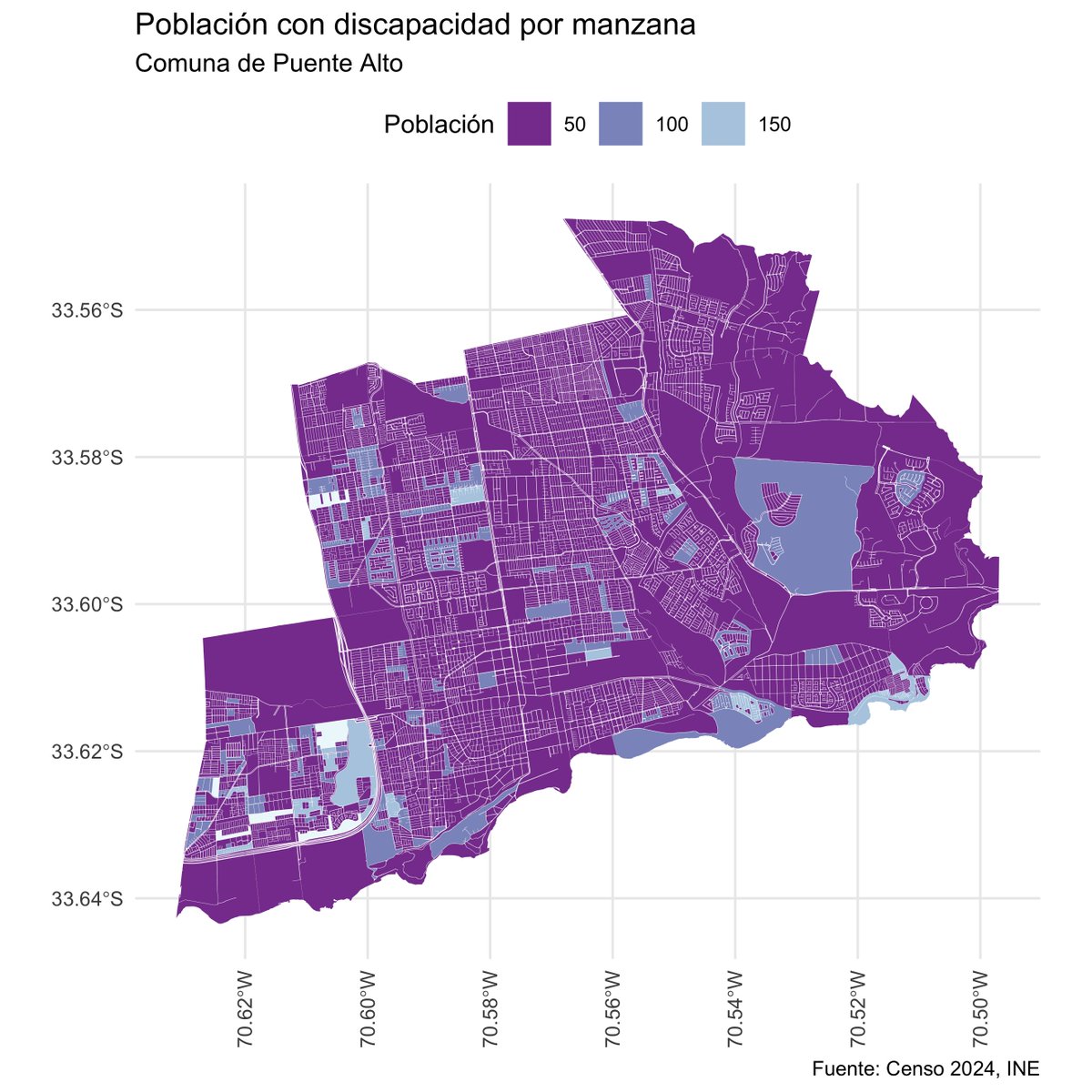 🗺️ Hace poco salieron los datos del Censo 2024 a nivel de manzana, y no había tenido tiempo de explorarlos! 😟⏱️ Todavía no tengo tiempo, así que hice un tutorial para que TÚ aprendas a hacer mapas en R con los nuevos datos espaciales del Censo ✨ bastianolea.rbind.io/blog/mapas_cen…