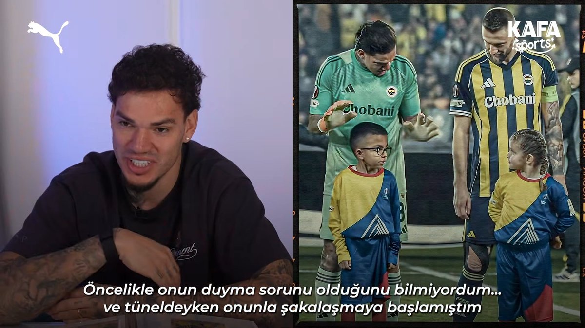 Ederson: "Öncelikle onun duyma sorunu olduğunu bilmiyordum ve tüneldeyken onunla şakalaşmaya başlamıştım. Omzuna dokunup tekrar onunla konuşmaya çalıştım. Milan da bana işitme problemi olduğunu söyledi. Onun kameraya işaret yaptığını görünce ben de ona işaret yaptım ve o da bana