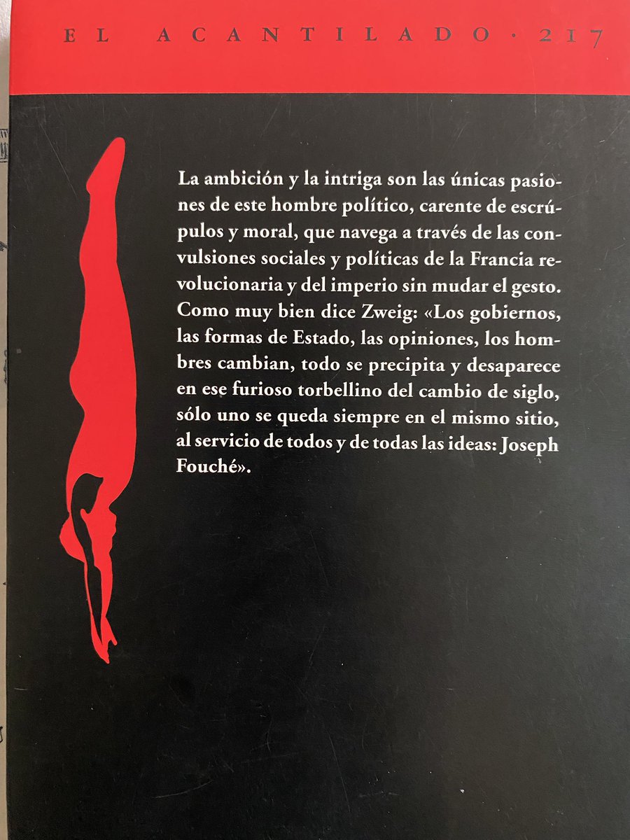 Stefan Zweig, Fouché, retrato de un hombre político, Ed. Acantilado, 2012, 278 pp., $450.00 MXN
