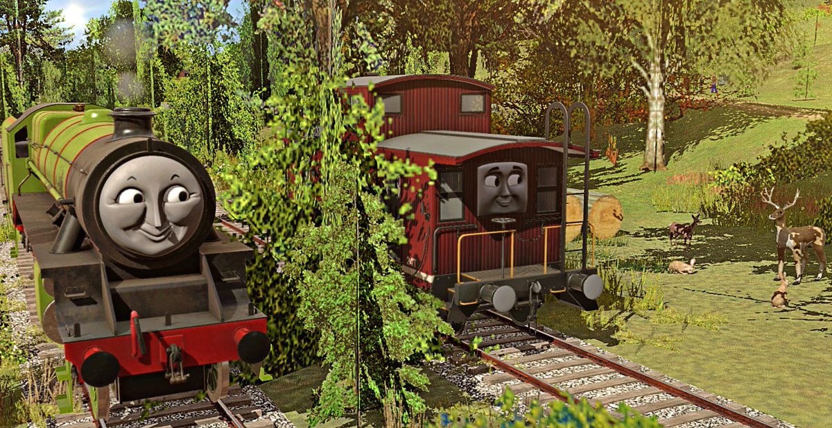 Subiboard's tweet image. Recommended by his guard. Bruno asks Henry to take him to the forest. Bruno never felt so peaceful as he saw animals enjoying their habitat, and he heard the soothing sound of the trees.

While Henry won't understand the big deal of this, he smiled as he helped a friend out.