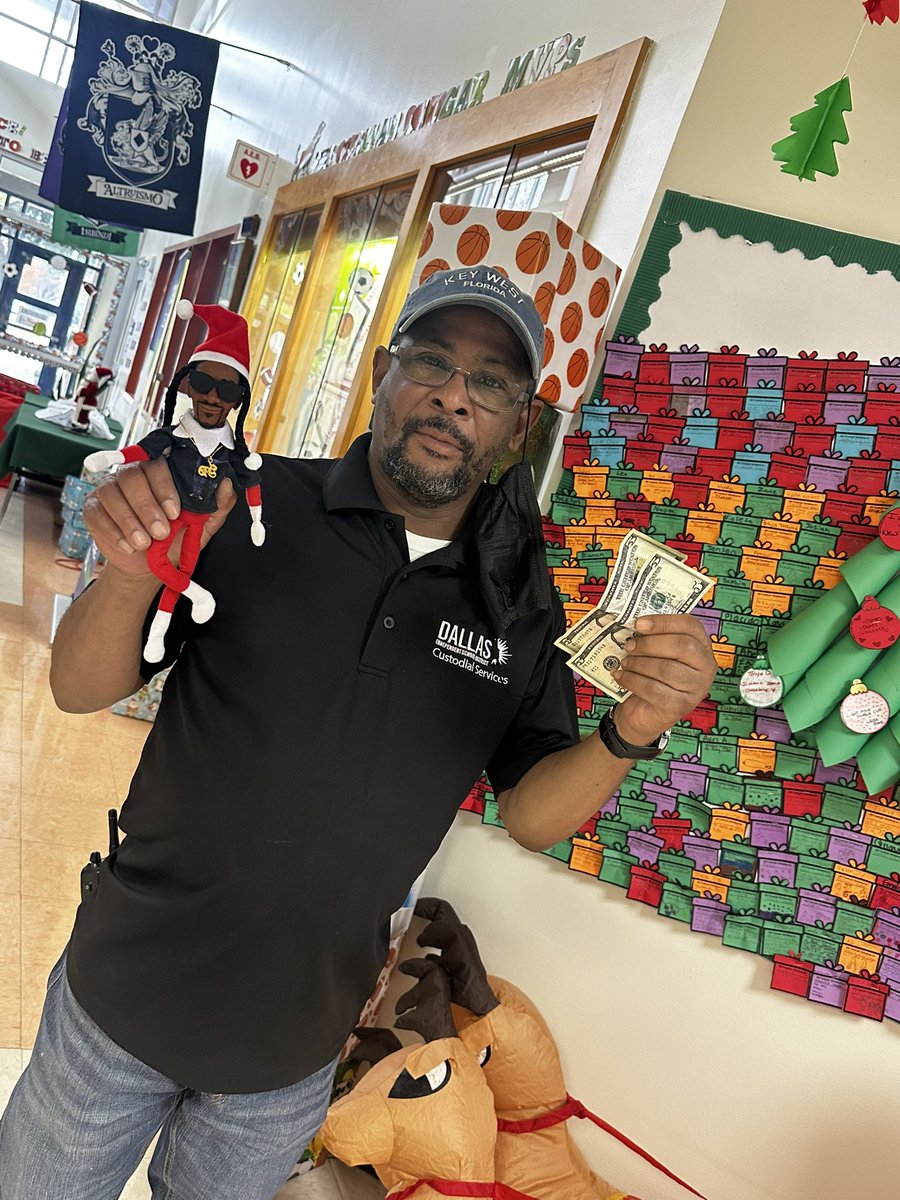 Snoop on the Shelf was hiding this morning somewhere at Gilbert Cuellar Sr. Elementary School !! Mr. C was the first to find him! Congratulations Mr. C!!!! <a href="/CuellarNation/">Gilbert Cuellar Sr. Elementary</a> <a href="/Region1DISD/">Dallas ISD Region I</a> <a href="/dallasschools/">Dallas ISD</a>